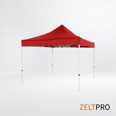 Pop-up teltta 3x3 Zeltpro PROFRAME, punainen hinta ja tiedot | Teltat | hobbyhall.fi