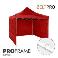 Prekybinė Palapinė 3x3 Raudona Zeltpro PROFRAME hinta ja tiedot | Teltat | hobbyhall.fi