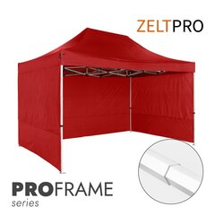 Prekybinė Palapinė 3x4,5 Raudona Zeltpro PROFRAME hinta ja tiedot | Teltat | hobbyhall.fi