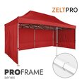Pop-up teltta 3x6 Zeltpro PROFRAME, punainen