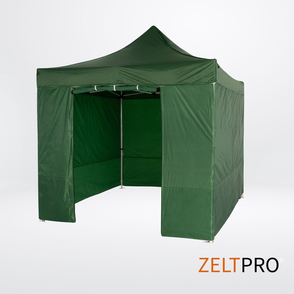 Pop-up teltta 3x3 Zeltpro PROFRAME, vihreä hinta ja tiedot | Teltat | hobbyhall.fi