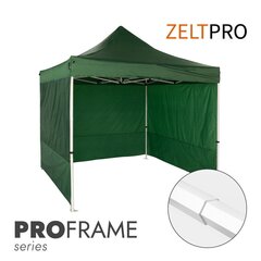 Pop-up teltta 3x3 Zeltpro PROFRAME, vihreä hinta ja tiedot | Teltat | hobbyhall.fi