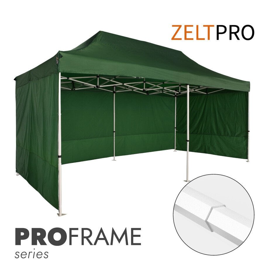 Pop-up teltta 3x6 Zeltpro PROFRAME, vihreä hinta ja tiedot | Teltat | hobbyhall.fi