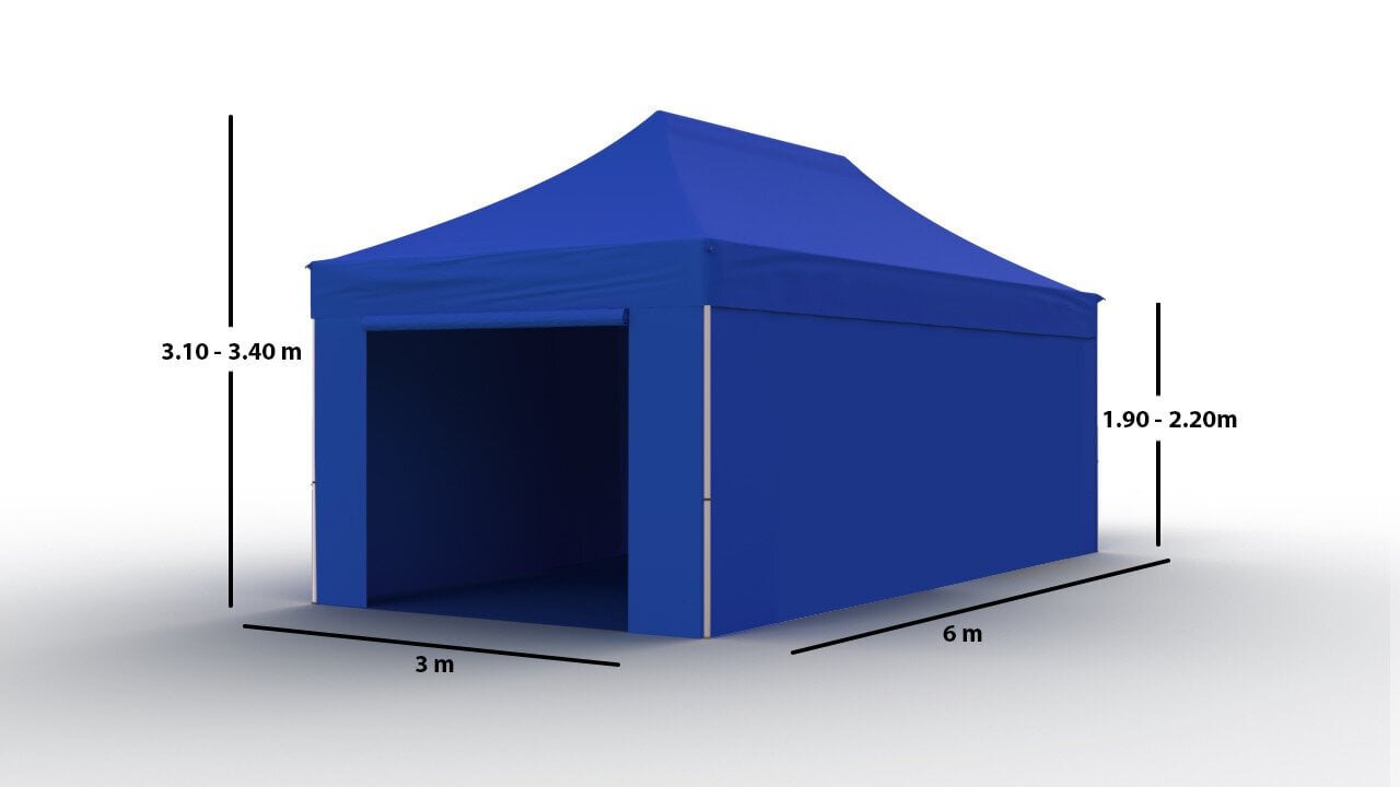 Pop-up teltta 3x6 Zeltpro TITAN, sininen hinta ja tiedot | Teltat | hobbyhall.fi