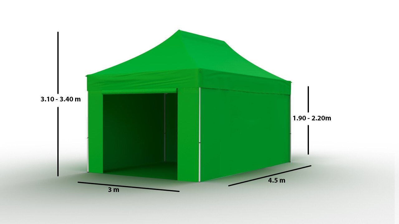 Pop-up teltta 3x4,5 Zeltpro TITAN, vihreä hinta ja tiedot | Teltat | hobbyhall.fi