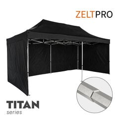 Pop-up teltta 4x8 Zeltpro TITAN, musta hinta ja tiedot | Teltat | hobbyhall.fi