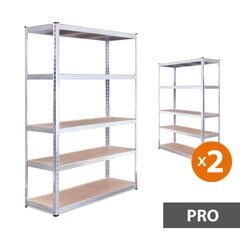 Sandėliavimo lentynos stelažai 180x120x45 PRO (2 vnt) hinta ja tiedot | Varastohyllyt | hobbyhall.fi