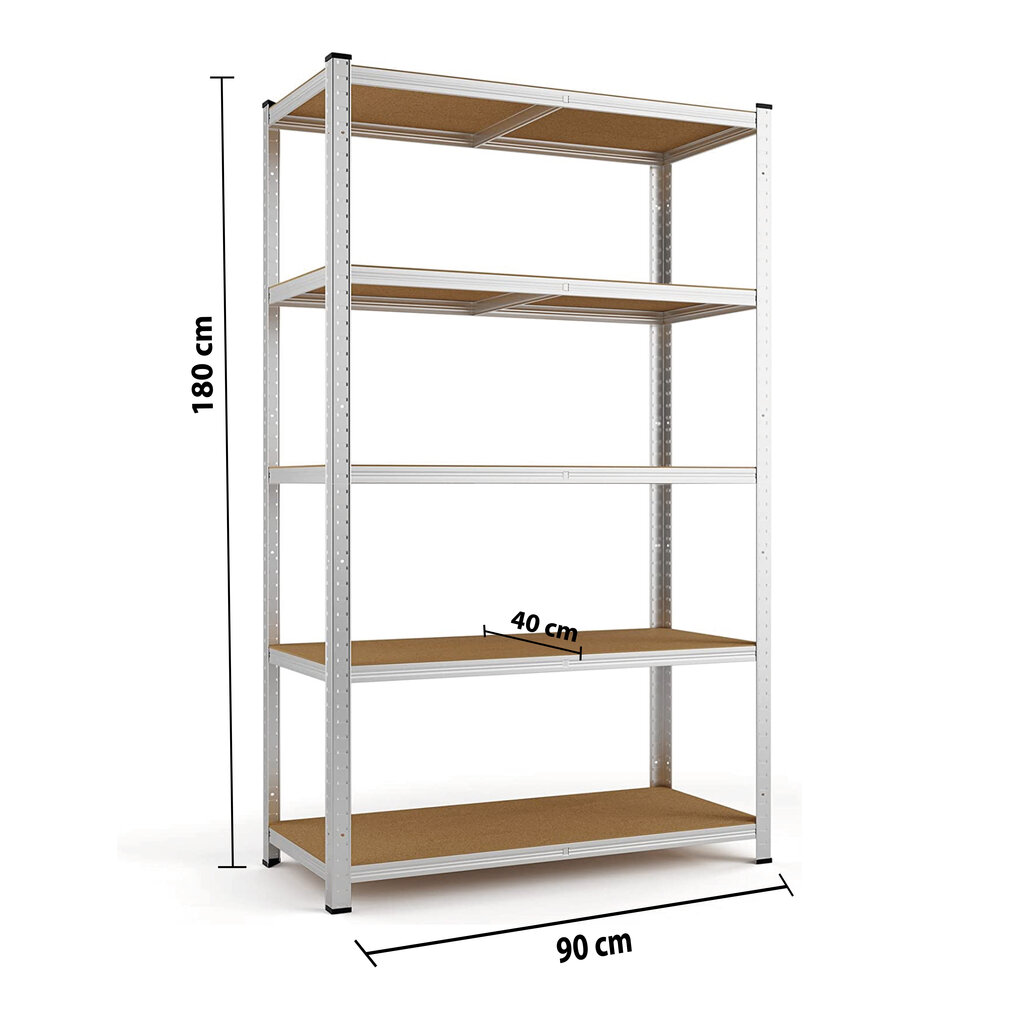 Varastohylly Tonro Pro 180x90x40 cm (3 kpl) hinta ja tiedot | Varastohyllyt | hobbyhall.fi