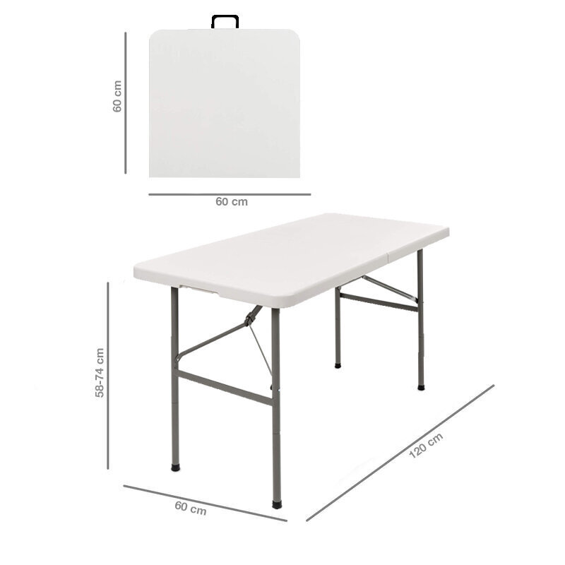 Ulkokalustesetti: pöytä 120 valkoinen, 4 tuolit Premium, valkoinen hinta ja tiedot | Puutarhakalusteet | hobbyhall.fi