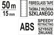 Lasikuituinen mittanauha, tarkkuusluokka III, 50mx15mm Yato YT-71541 hinta ja tiedot | Käsityökalut | hobbyhall.fi
