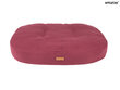 Amiplay soikea patja Montana Burgundy M, 61x52x9 cm hinta ja tiedot | Pedit ja pesät | hobbyhall.fi