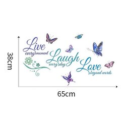 Motivoiva sisustustarra Live Laugh Love hinta ja tiedot | Sisustustarrat | hobbyhall.fi