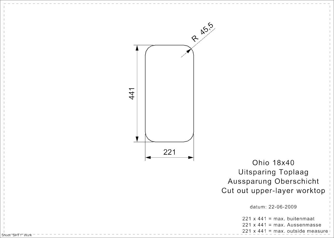 Ruostumattomasta teräksestä valmistettu tiskiallas Reginox Ohio 18x40 (L) hinta ja tiedot | Keittiöaltaat | hobbyhall.fi