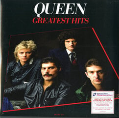 2LP QUEEN "Greatest Hits" (180 g, remastered) hinta ja tiedot | Vinyylilevyt, CD-levyt, DVD-levyt | hobbyhall.fi