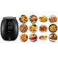 Hot Air Fryer Berdsen, musta hinta ja tiedot | Airfryerit ja friteerauskeittimet | hobbyhall.fi