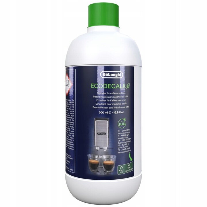 Vedensuodatin DeLonghi DLSC002 x 2kpl + Delonghi Ecodecalk 500ml. hinta ja tiedot | Kahvinkeittimen tarvikkeet | hobbyhall.fi