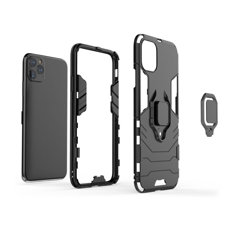 Puhelinkotelo Ring Armor - iPhone 14 Pro, musta hinta ja tiedot | Puhelimen kuoret ja kotelot | hobbyhall.fi