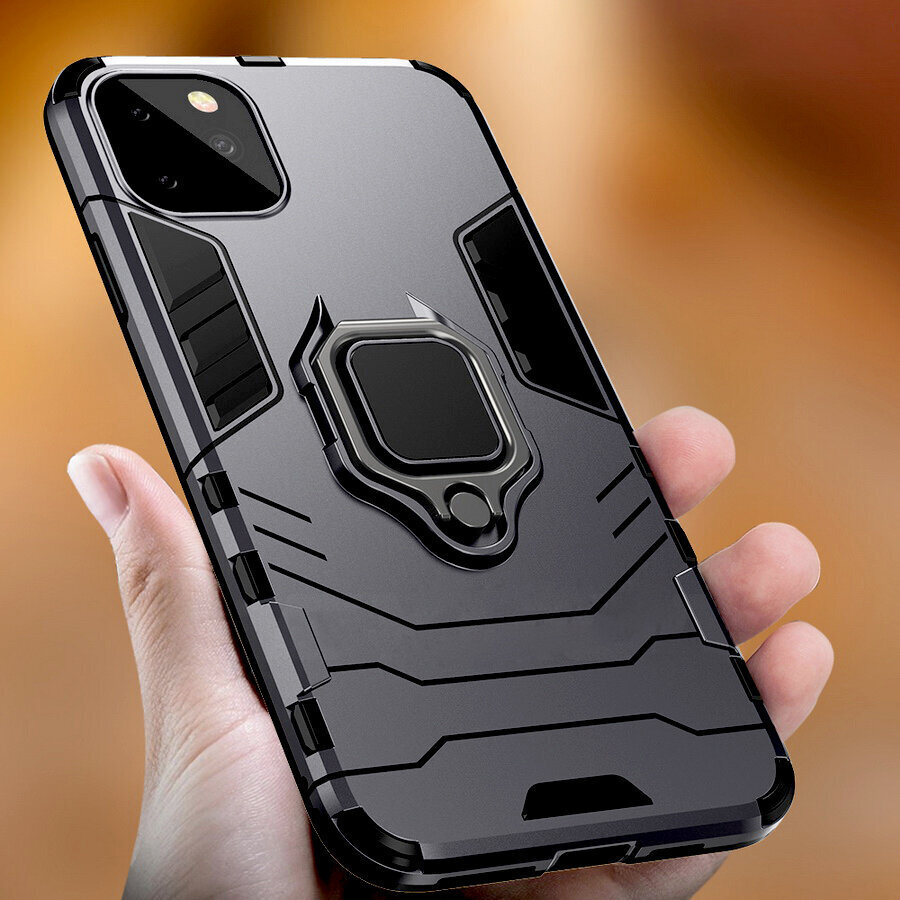 Puhelinkotelo Ring Armor - iPhone 14 Pro, musta hinta ja tiedot | Puhelimen kuoret ja kotelot | hobbyhall.fi