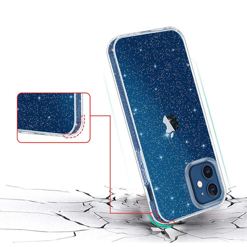 Crystal Glitter - Samsung Galaxy A34, läpinäkyvä hinta ja tiedot | Puhelimen kuoret ja kotelot | hobbyhall.fi