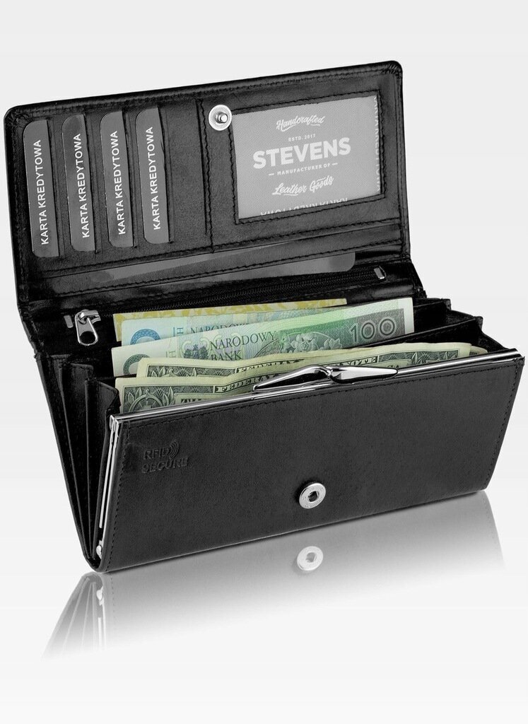 Naisten lompakko Stevens, musta hinta ja tiedot | Naisten lompakot | hobbyhall.fi
