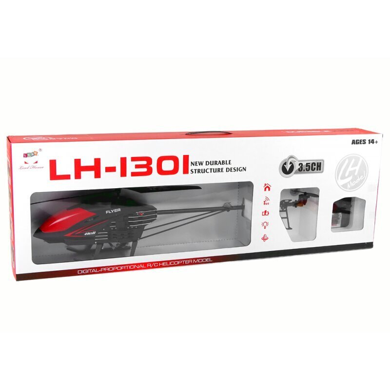 Lean Toys LH-1301 kauko-ohjattava helikopteri, musta hinta ja tiedot | Poikien lelut | hobbyhall.fi