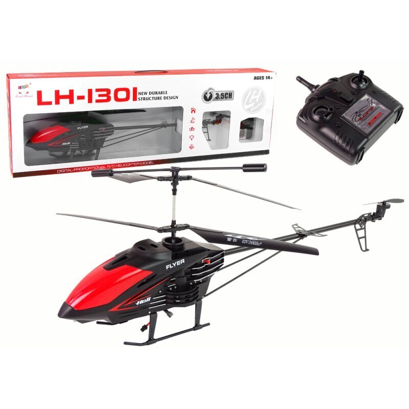 Lean Toys LH-1301 kauko-ohjattava helikopteri, musta hinta ja tiedot | Poikien lelut | hobbyhall.fi