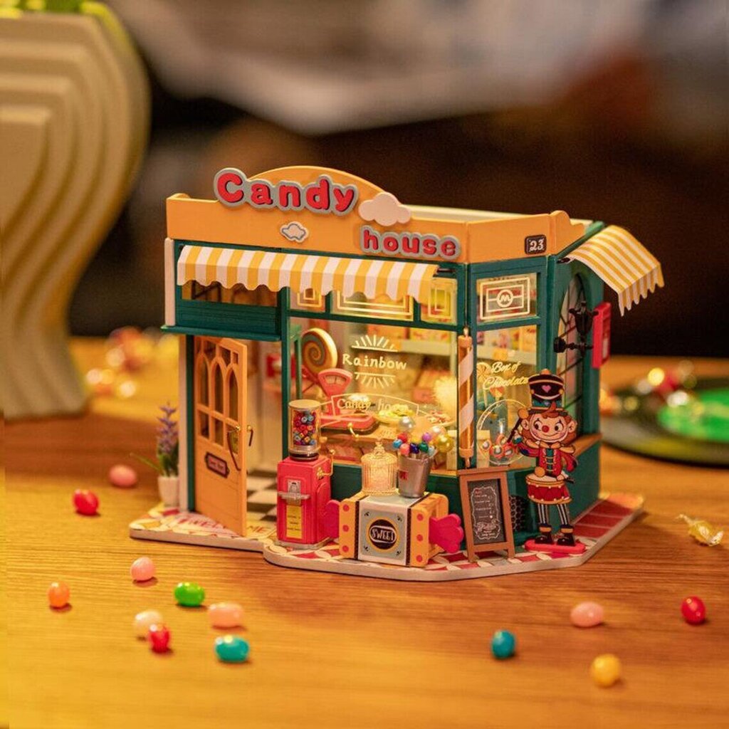 Robotime 3D Candy house Tee se itse nukkekoti hinta ja tiedot | LEGOT ja rakennuslelut | hobbyhall.fi