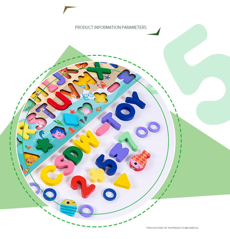 Kouluttava ja kehittävä peli; Montessori palapeli; Tee se itse (DIY) -peli; Montessori sovituslauta CSDW-012, 121 kpl. hinta ja tiedot | Kehittävät lelut | hobbyhall.fi