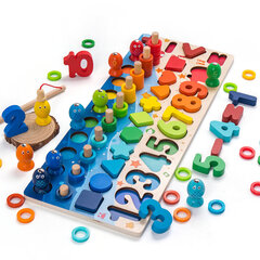 Kouluttava ja kehittävä peli; Montessori palapeli; Tee se itse (DIY) -peli; Montessori sovituslauta CSDW-009, 99 kpl. hinta ja tiedot | Kehittävät lelut | hobbyhall.fi