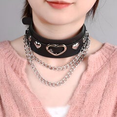 Choker, jossa sydän ja ketjut roikkuvat LIVMAN hinta ja tiedot | BDSM ja fetissit | hobbyhall.fi