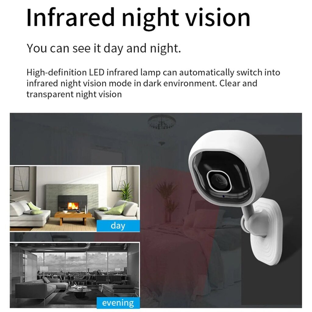 Langallinen minivalvontakamera WIFI Full HD Smart Camera hinta ja tiedot | Valvontakamerat | hobbyhall.fi