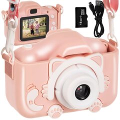 Lapsille tarkoitettu vaaleanpunainen digitaalikamera hinta ja tiedot | Kamerat | hobbyhall.fi