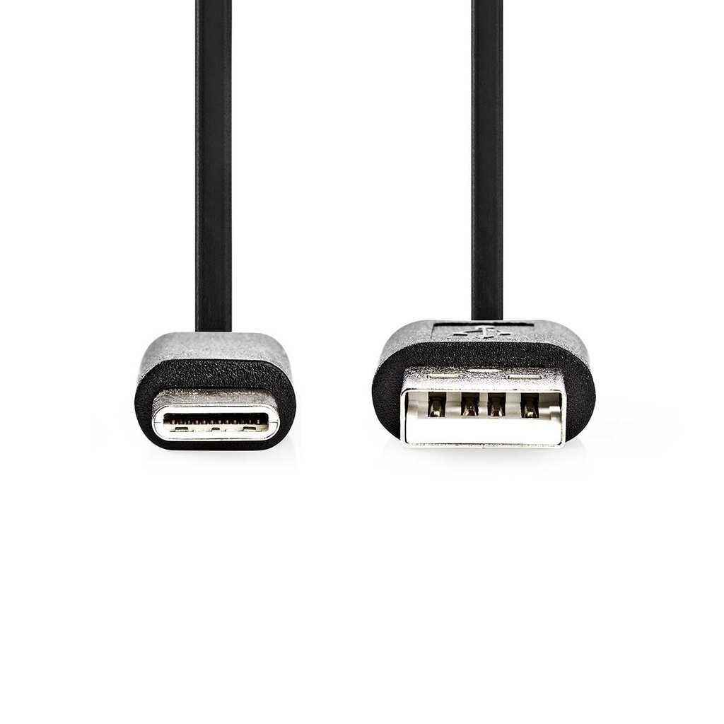 Kaapeli Type-C, 1m, musta, USB 2.0 hinta ja tiedot | Puhelinkaapelit | hobbyhall.fi
