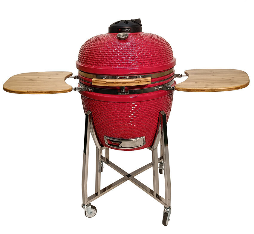 Kamado Monte Grand 24“, punainen hinta ja tiedot | Grillit | hobbyhall.fi