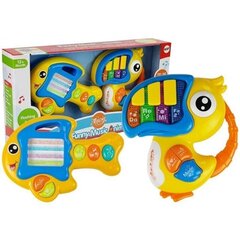 Lean Toys Funny Music Animals Lasten piano ja kitara hinta ja tiedot | Vauvan lelut | hobbyhall.fi