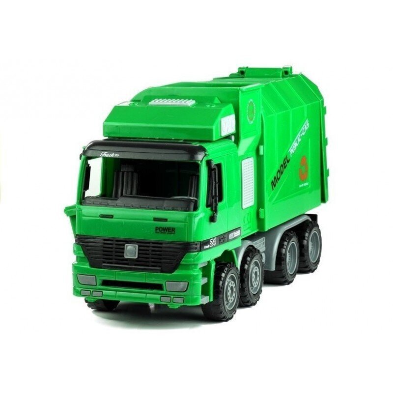 Lean Toys roska-auto, vihreä hinta ja tiedot | Poikien lelut | hobbyhall.fi