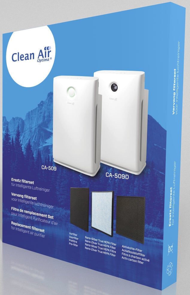 Clean Air Optima -hiilisuodattimet CA-509/CA-509D hinta ja tiedot | Ilmanvaihtolaitteiden lisätarvikkeet | hobbyhall.fi