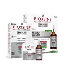 Bioxsine: Bioxsine hiustenlähtöä ehkäisevä seerumi 3x50ml + Bioxsine shampoo normaaleille/kuiville hiuksille 300ml hinta ja tiedot | Bioxsine Hajuvedet ja kosmetiikka | hobbyhall.fi