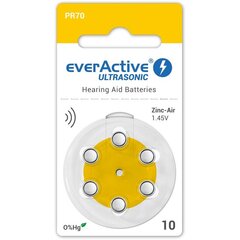 Paristot kuulolaitteeseen everActive Ultrasonic PR70 10, 6 kpl hinta ja tiedot | everActive Kodin remontointi | hobbyhall.fi