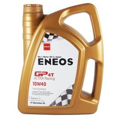 Moottoriöljy ENEOS GP4T Ultra Racing 10w40, 4 Ltr. hinta ja tiedot | Moottoriöljyt moottoripyörille | hobbyhall.fi