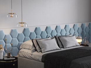 Cosmopolitan Design Lovon R5 -pehmeät seinäpaneelit, 3 kpl, vaaleansininen hinta ja tiedot | Pehmeät seinäpaneelit | hobbyhall.fi