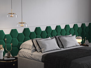 Cosmopolitan Design Lovon R7 -pehmeät seinäpaneelit, 3 kpl, vihreä hinta ja tiedot | Cosmopolitan Design Huonekalujen lisätarvikkeet | hobbyhall.fi