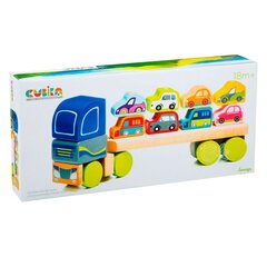 Puinen auto Kuorma-auto autoilla, Cubika hinta ja tiedot | Cubika Lapset | hobbyhall.fi