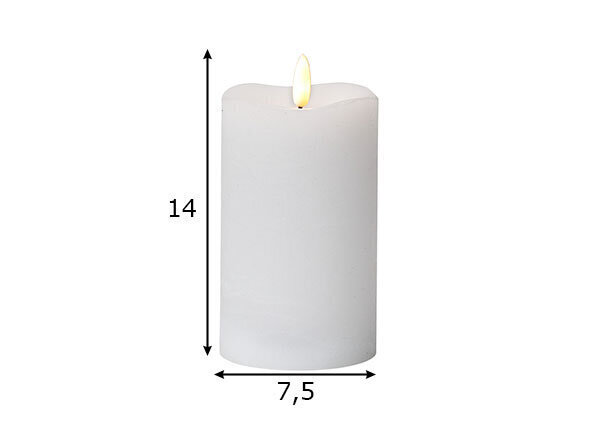 LED-kynttilä Flamme, valkoinen hinta ja tiedot | Kynttilät ja kynttilänjalat | hobbyhall.fi