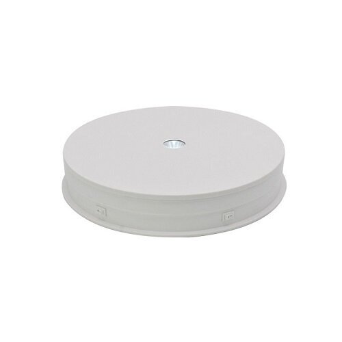 Sähköinen 360° käännettävä jalusta LED-taustavalolla, pyöreä 30cm, valkoinen. hinta ja tiedot | Valokuvaustarvikkeet | hobbyhall.fi