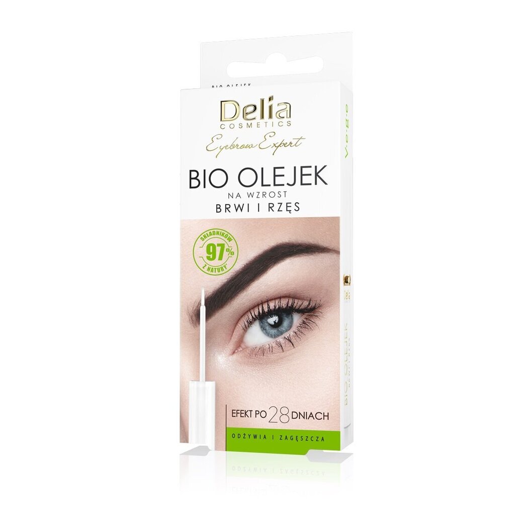 Öljy ripsille ja kulmakarvoille Delia Eyebrow Expert Bio, 7 ml hinta ja tiedot | Silmämeikit | hobbyhall.fi