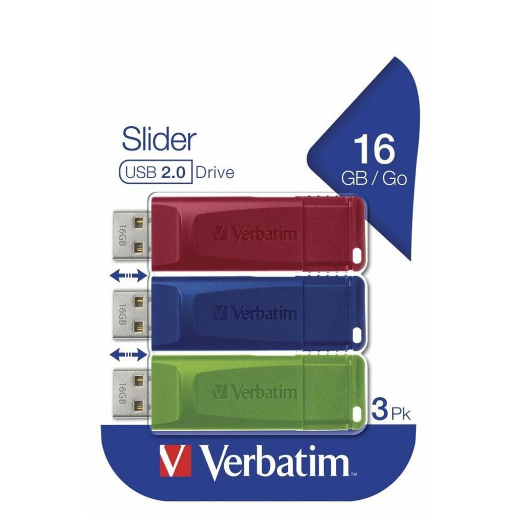 Verbatim, 16GB, USB 2.0 hinta ja tiedot | Muistitikut | hobbyhall.fi