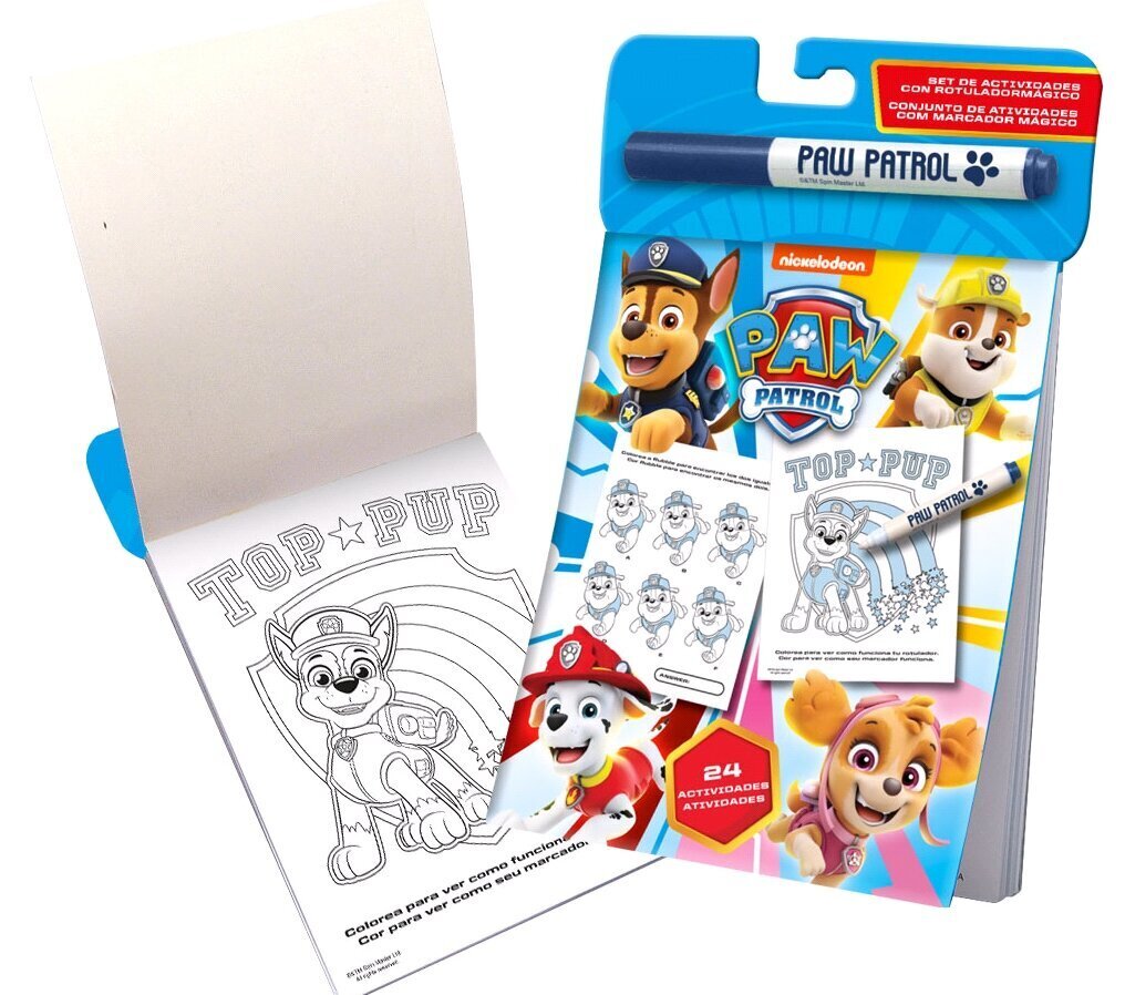 Värityskirja + taikakynä, Paw Patrol (Ryhmä Hau) hinta ja tiedot | Taide- ja askartelutarvikkeet | hobbyhall.fi