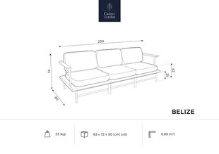 Ulkosohva Calme Jardin Belize, beige hinta ja tiedot | Calme Jardin Huonekalut ja sisustus | hobbyhall.fi