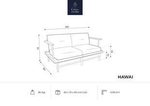 Ulkosohva Calme Jardin Hawai, beige hinta ja tiedot | Puutarhatuolit | hobbyhall.fi